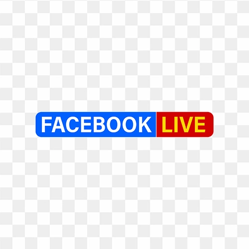 Facebook live psd and png free design